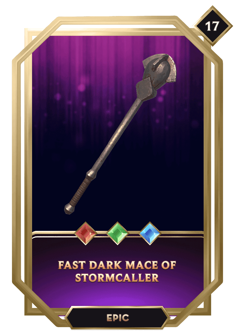 Fast Dark Mace of Stormcaller 1 Sat Ordinal