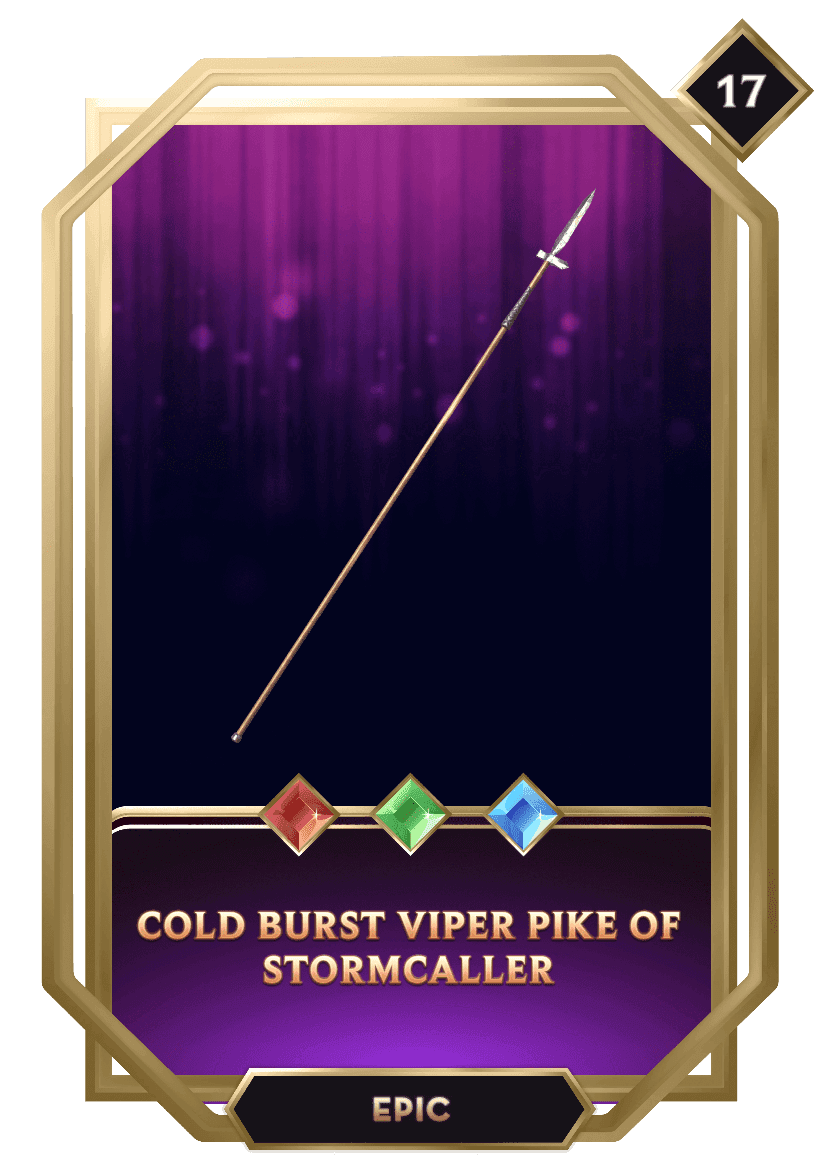 Cold Burst Viper Pike of Stormcaller 1 Sat Ordinal